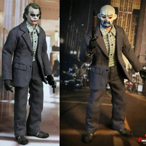 Pre-sale Item A031 1/12 The Bank robber Joker Clown Model With Two Head For Collection