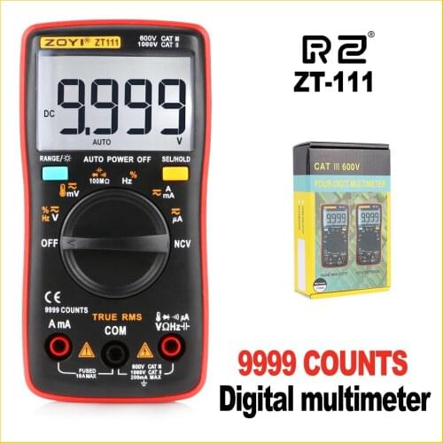 Professional Industrial LCD Multimeter Backlight Auto Range Digital Multimeter ZT111