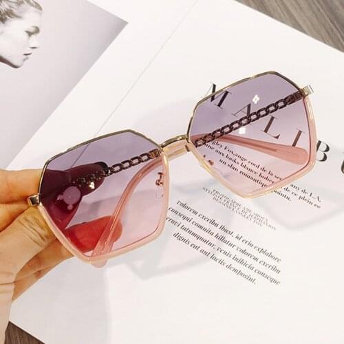 Luxury Brand Pink Square Sunglasses Women 2020 Fashion Driving Gradient Oversize Sun Glasses Female Lady Men Shades Accessory
