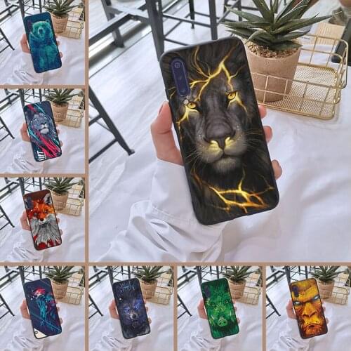 For Xiaomi Mi A3 9 SE Case Silicone Cool Wolf Animal Bear Black Lion Pig Back Cover For Xiaomi Mi 9T 8 PRO Phone Case