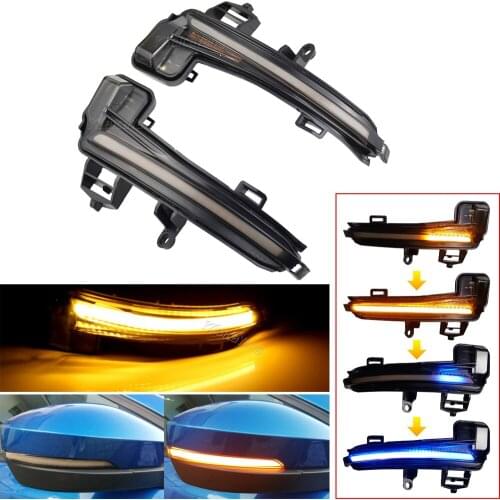 LED Turn Signal Light For Skoda Superb A7 MK3 B8 2016 2017 2018 2019 Dynamic Car Side Mirror Rearview Flasher Indicator Blinker