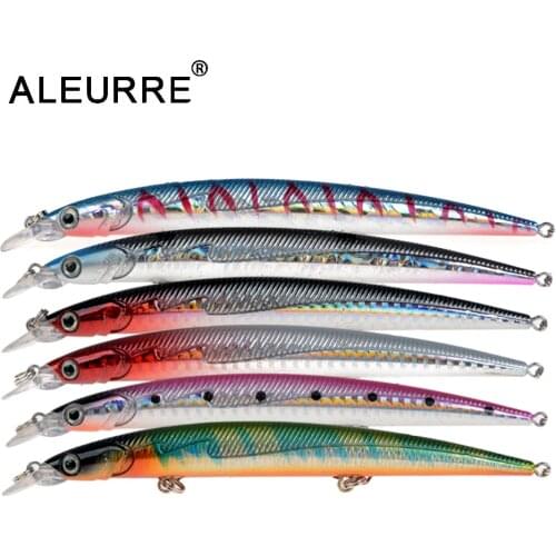 1PCS Sinking Minnow Bait Topwater Wobblers 3 Hooks 135mm 13g Fishing lure Rattling Crankbaits Fishing Tackle