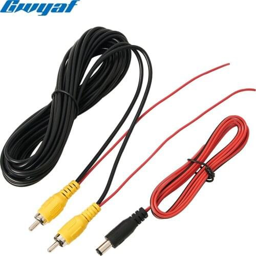Universal RCA Video Extension Cable 6M RCA Male to Male with trigger wire AV cable for Rear View Camera Car Multimedia Monitor