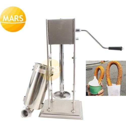 Vertical 5L/7L/10L/12L Spanish Churrera Churros Machine Maker Manual Spain Churro Making Machine with 5 Nozzles Food Processors