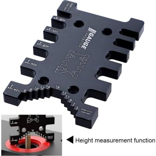 High Precision Tenon Caliper Meter Card Metric Imperial Carpentry Router Saw Measuring Ruler Table Machine Tool