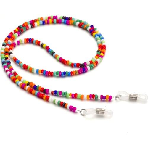 Womens glass Colored Beaded Eyeglass Chains Hanging Sunglasses Reading Glasses Chain Eyewears Cord Holder neck strap Rope
