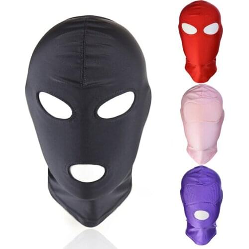 1 Pcs Mask Hood Sex Toy Product Games Cosplay Bondage Headgear Safe Halloween Gift Dropshipping