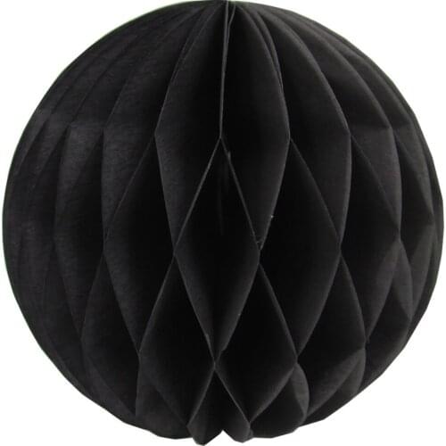 10pcs black Paper Honeycomb Ball Lantern Halloween party decoration