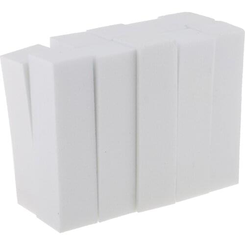 10Pcs 4-Way Nail Polish Sponge Buffer Block Acrylic UV Gel Nails Polisher Files