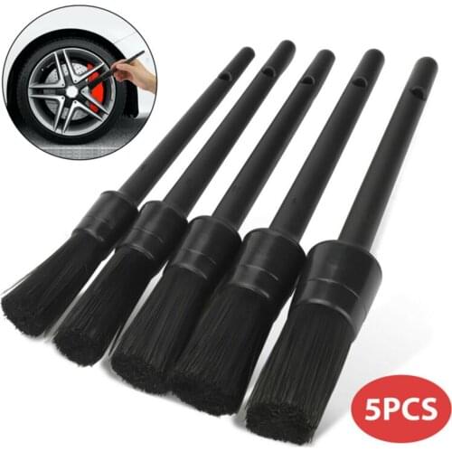 5pcs/Set Detailing Brush Auto Car Interior Kit Plastic Vehicle Brand New
