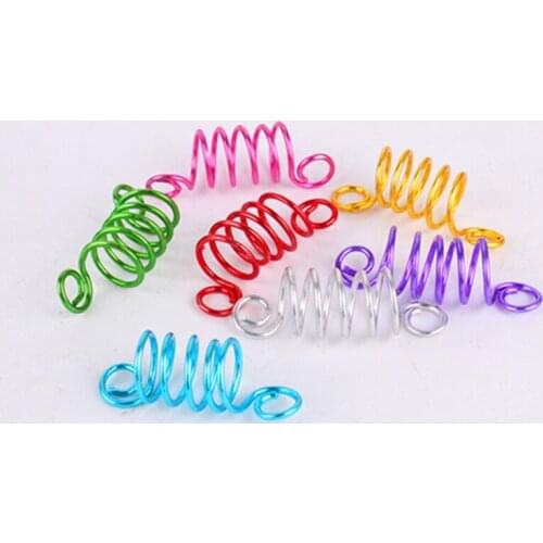 10 Pieces Aluminum Hair Coil Dreadlocks Braid Rings Metal Cuffs Gold Color Twisted Spring for Hair Jewelry Decoration Accessory