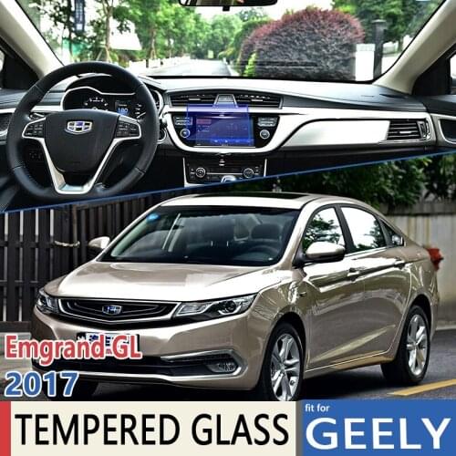 For Geely Emgrand GL Maple 60S 2017 Car Navigation Auto GPS Film Perfect Fit Full Screen Protector Tempered Glass Accessories