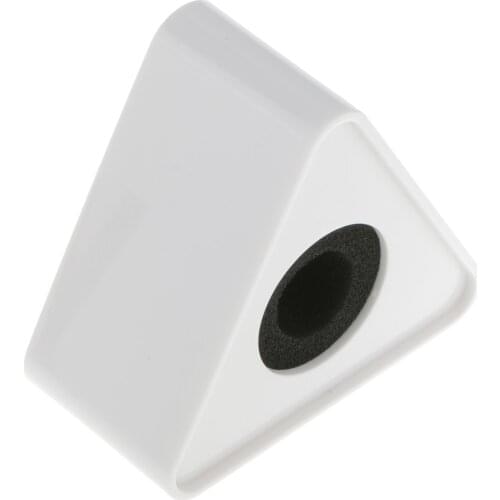 White ABS Triangular Microphone Station For Interview Self-image Improve