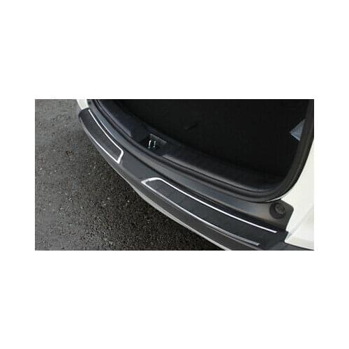 Black Outer Rear Bumper Protector Sill Plate Cover For Honda CR-V CRV 2017-2019