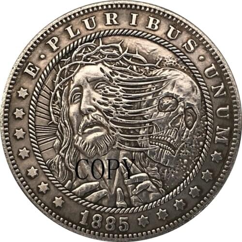 Hobo Nickel 1885-CC USA Morgan Dollar COIN COPY Type 126