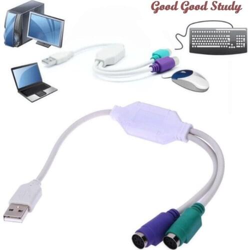 USB Male To PS/2 PS2 Female Converter Cable Cord Converter Adapter