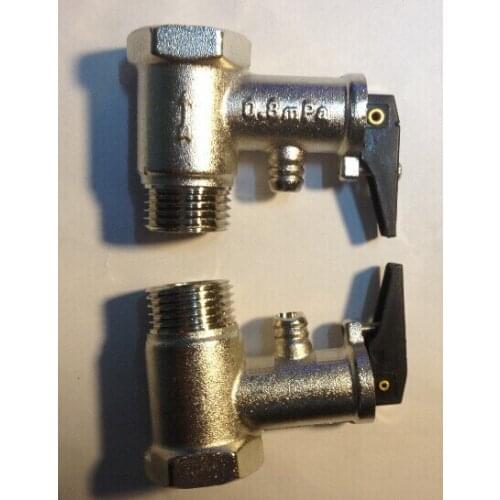 0,8MPa water heater parts safety valve water heater valve black