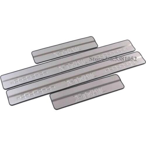 Stainless Door Sill Scuff Plate For Nissan X Trail T32 2019 2020 Guard Protector For X-Trail Accessories Car Styling
