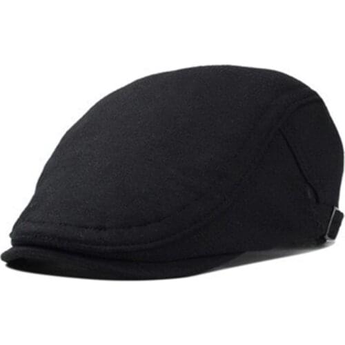 VORON 2017 new fashion male flat cap leisure men newsboy hat winter chapeau gentleman leather beret