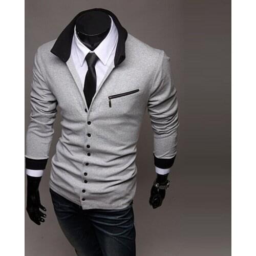 2020 New Thin Style Men Knit Sweater Coat Guys Boys New Casual Long Sleeve Knit Shirt Coat Male Solid Slim Sweater Coat