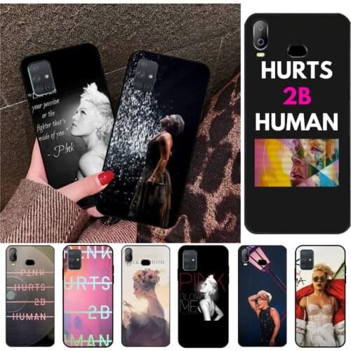 P!nk Pink Hurts 2b Human Newly Arrived Black Cell Phone Case For Samsung A10 A20 A30 A40 A50 A70 A80 A71 A91 A51 A6 A8 2018