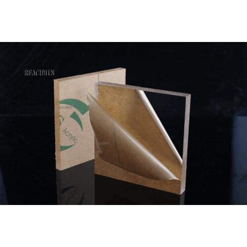 Clear Acrylic Perspex Sheet PU Plastic Panel Transparent Sawn Cut Panels Shatter Resistant Clay Heavy Wallthickness for DIY Use