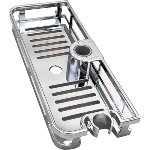 Shower Shelf Rectangle Detachable Lifting Storage Tray Rack Plastic Holder Saving Space Kitchen Bathroom Accessories