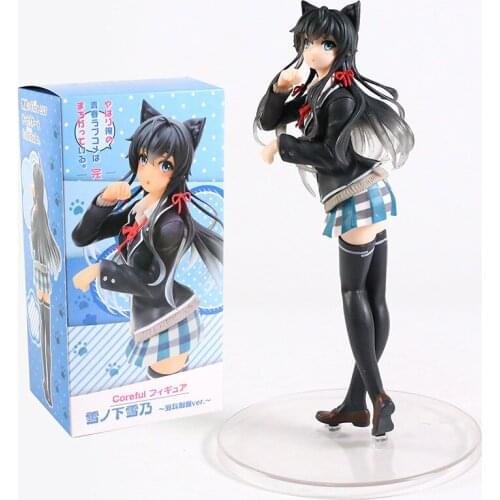 My Teen Romantic Comedy SNAFU Yukino Yukinoshita Cat Ear Uniform Ver PVC Figure Model Doll Toys Colletible Figurals