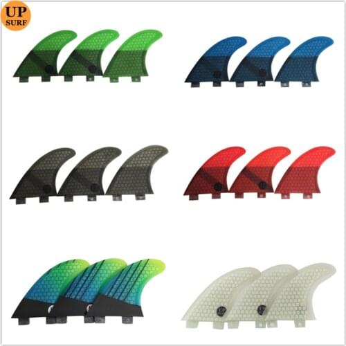 Upsurf Logo Double Tabs Fins S/M/L/K2.1 Surfboard Fin Honeycomb Fibreglass Fins Double Tabs Quilhas Fins