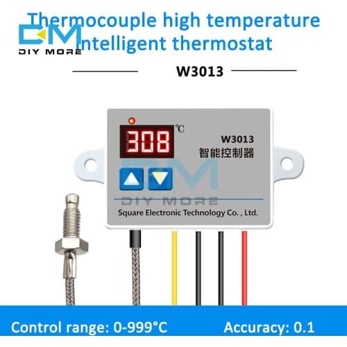 W3013 Digital LED Temperature Controller AC 110V 220V K-type Thermocouple Digital Thermostat Vegetable Oil Burner Fuel Machine