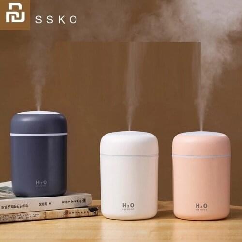 Xiaomi colorful cup 300ml air humidifier home car portable USB mute sprayer humidification gift