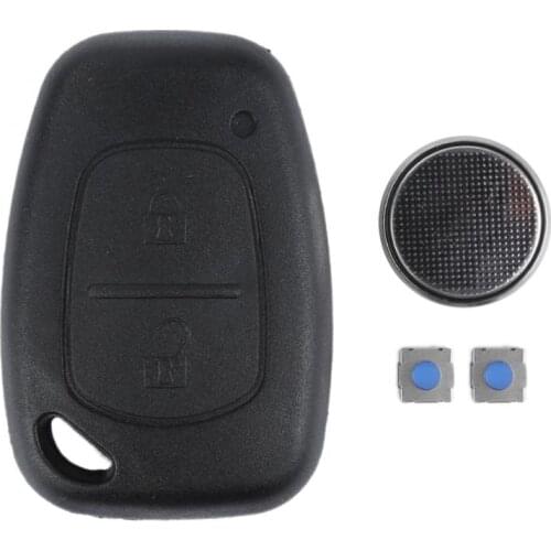2 Buttons Keyless Entry Remote Control Key Shell Case Cover Replacement For Renault Trafic Vivaro Master Kangoo
