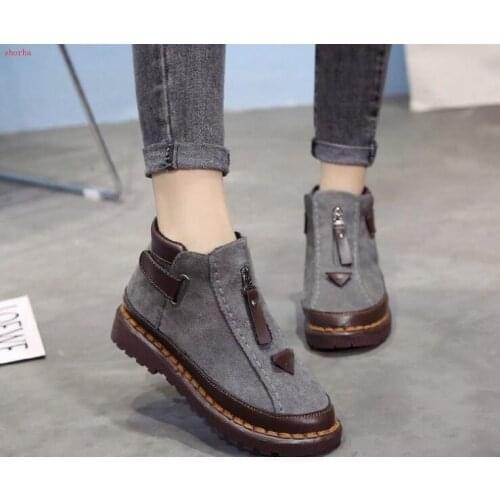 Women Boots Warm Winter Women Shoes Plus Size Female Faux Suede Ankle Boot For Woman large size Plush Ladies Snow Boots