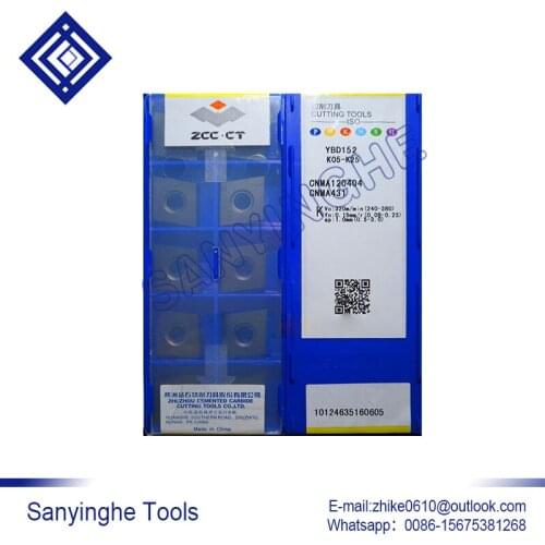 Free shipping high quality 10pcs/lots YBD152 CNMA120404 cnc carbide turning inserts
