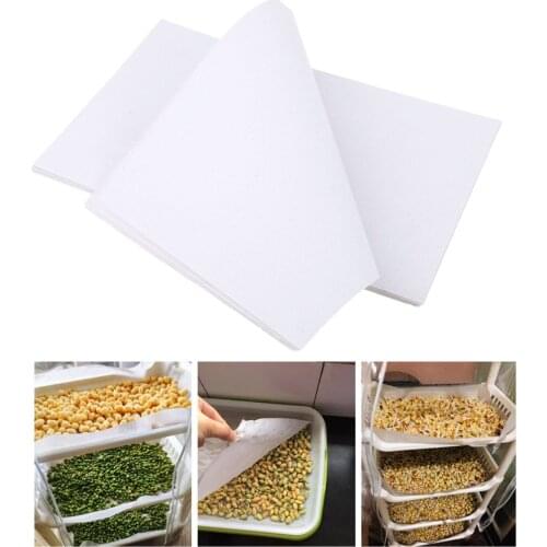 100Pcs Soilless Cultivation Nursery Paper Sprouts Plate Seedling Tray Germination Nursery Moisturizing Paper Vegetable Plantings