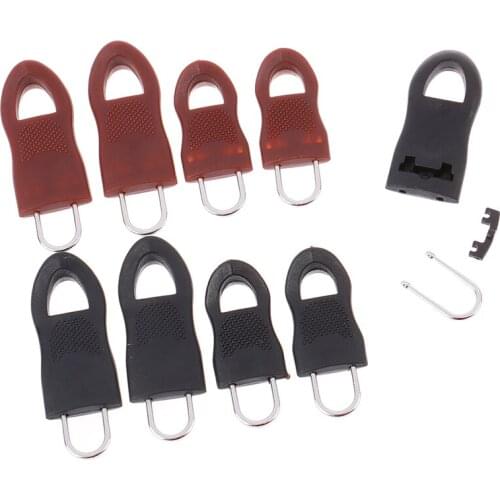 20Pcs Delicate Metal Zipper Slider Tag Clothes Practical Zipper Holder Zipper Slider