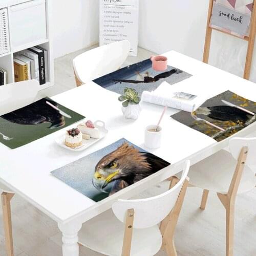 Promotional New Arrival Cloth Napkin Birthday Gift Cotton Fabric Napkin Eagle Dish Towel Kitchen Decoration Sky Spray Tea Towel