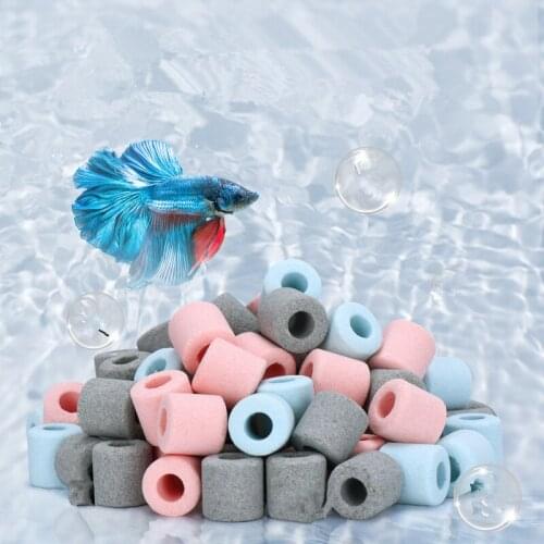 Aquarium Filter Nano-Bacteria Ring Remove NO2 NO3 PO4 NH3 Freshwater Seawater Super Energy Filter Bacteria House Filter Materia