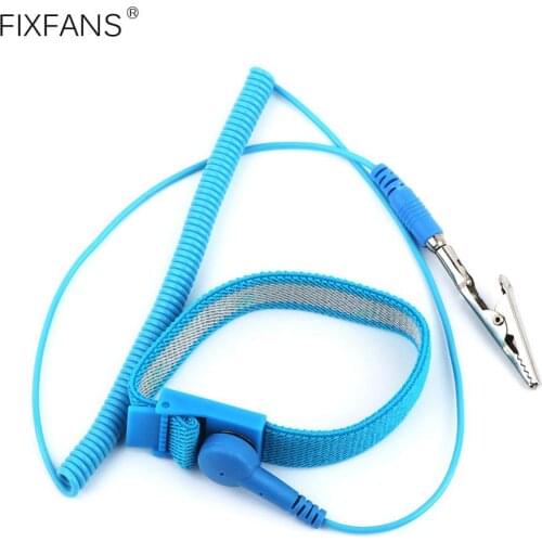 Anti-static Wrist Strap Band with Grounding Wire Cord Alligator Clip Elastic Wristband for PC Electronics Repair Tools
