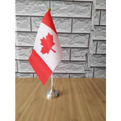 Canada table desk flag banner 14*21cm ,5pcs/lot free shipping NO.A0002