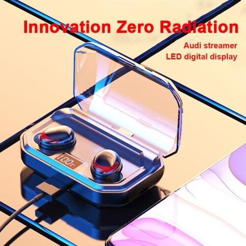 X10 Mini Wireless Earphones TWS Bluetooth 5.0 Headphones LED Display Waterproof Headphone 3000mAh Charging Case With Microphone