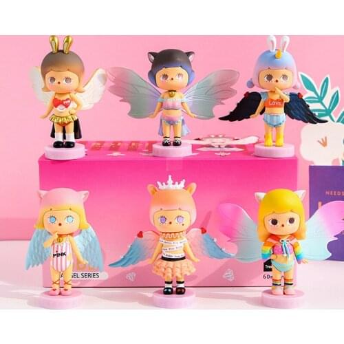 BOBBI New Angel Blind Box Doll Desktop Decoration Second Element Doll Girl Birthday Gift Doll