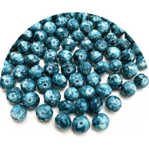 6/8/10mm Mixed Colors Austria Faceted Glass Beads Loose Spacer Round Beads for Jewelry Making DIY Bracelet necklace #015