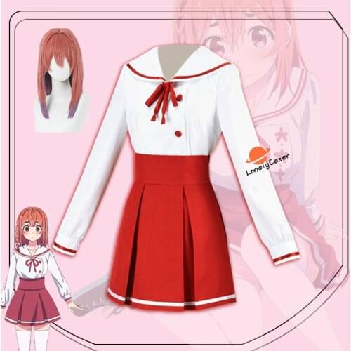 Anime Rent A Girlfriend Sakurasawa Sumi Cosplay Costume Wig Top Skirt Halloween Christmas Party Suit School Uniform Girls Women