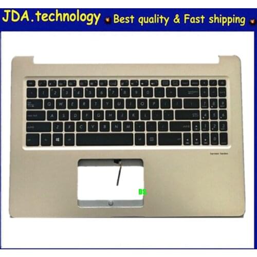 MEIARROW 96%New for ASUS NX580 M580VD plamrest US keyboard upper cover upper case,Golden