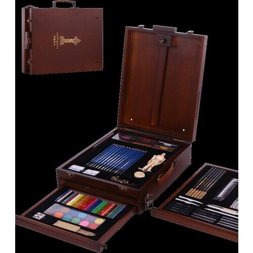 51/99pcs art set,Chinese 2B Color Pencil Sketch Set Student Art Tool Childrens Brush Set, art markers