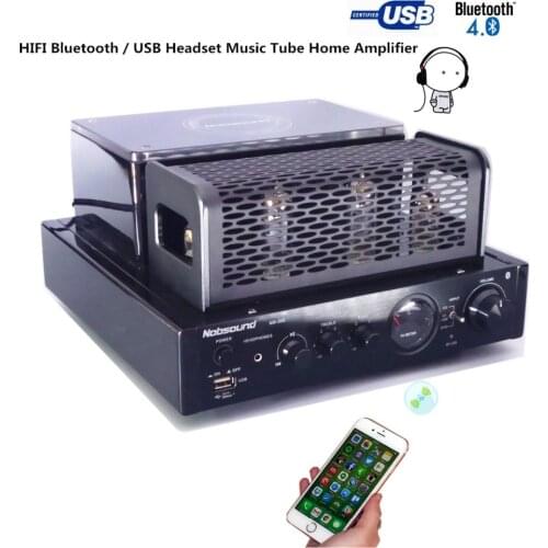 Nobsound MS-30D black Home bookshelf speaker professional tube amplifier With Bluetoo Supports usb mp3 play music amplifiers