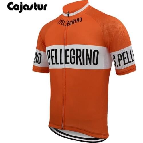 Orange cycling jersey short sleeve breathable summer bike wear mtb jersey men cycling clothing outdoor bicycle clothes cajastur
