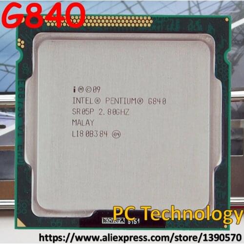 Original Intel Dual core Pentium desktop Processor G840 SR05P 3M Cache, 2.80GHz LGA1155 CPU Free shipping
