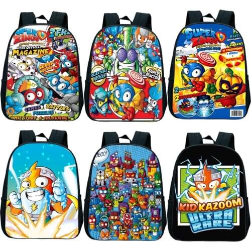 Super Zings Backpacks School Bags kids Daily Bags Kindergarten Backpack Toddler Cartoon Bookbag For Kids Back to School Gift